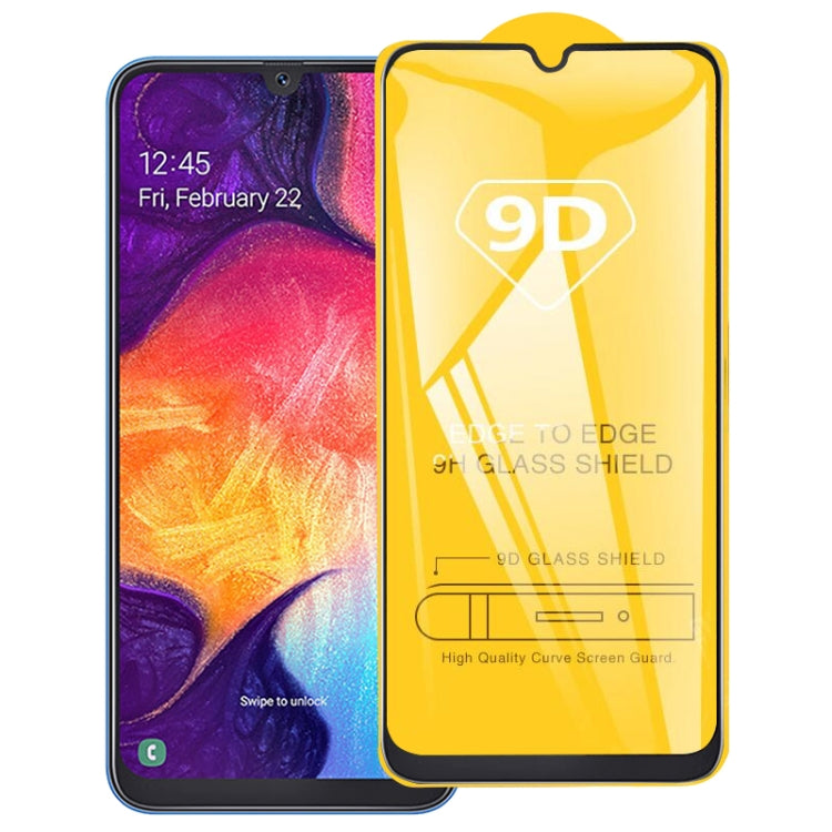 9D Full Glue Full Screen Tempered Glass Film For Galaxy A20 & A30 & A50 & M30