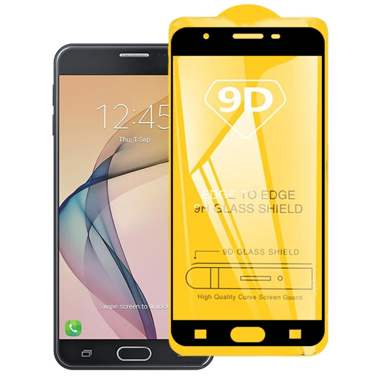 9D Full Glue Full Screen Tempered Glass Film For Galaxy J7 Prime