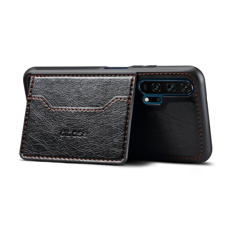 Dibase TPU + PC + PU Crazy Horse Texture Protective Case for Huawei Honor 20 Pro, with Holder & Card Slots