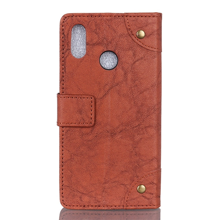 Copper Buckle Retro Crazy Horse Texture Horizontal Flip Leather Case with Holder & Card Slots & Wallet for ZTE Blade V10 Vita