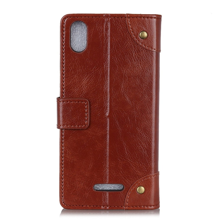 Copper Buckle Nappa Texture Horizontal Flip Leather Case with Holder & Card Slots & Wallet for Wiko Sunny4 Plus