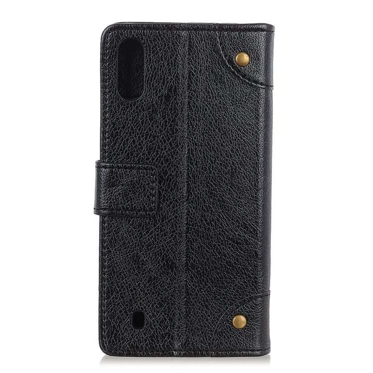 Copper Buckle Nappa Texture Horizontal Flip Leather Case with Holder & Card Slots & Wallet for ZTE Blade A5 (2019)