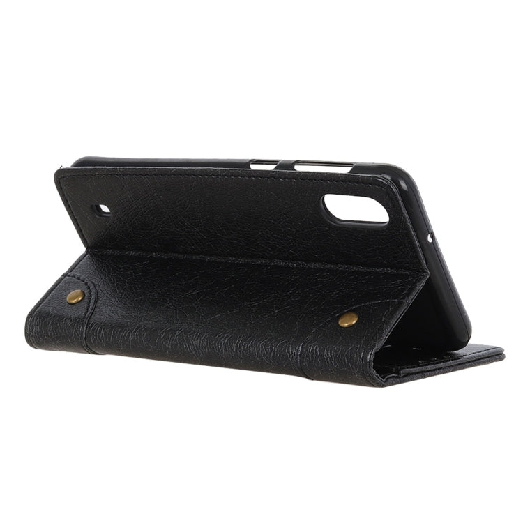 Copper Buckle Nappa Texture Horizontal Flip Leather Case with Holder & Card Slots & Wallet for ZTE Blade A5 (2019)