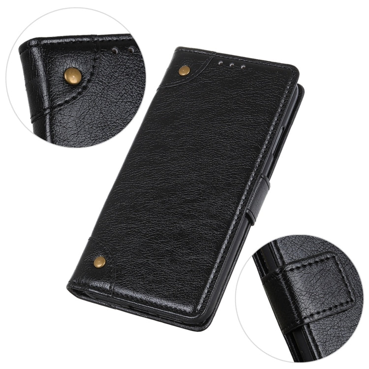 Copper Buckle Nappa Texture Horizontal Flip Leather Case with Holder & Card Slots & Wallet for ZTE Blade A5 (2019)