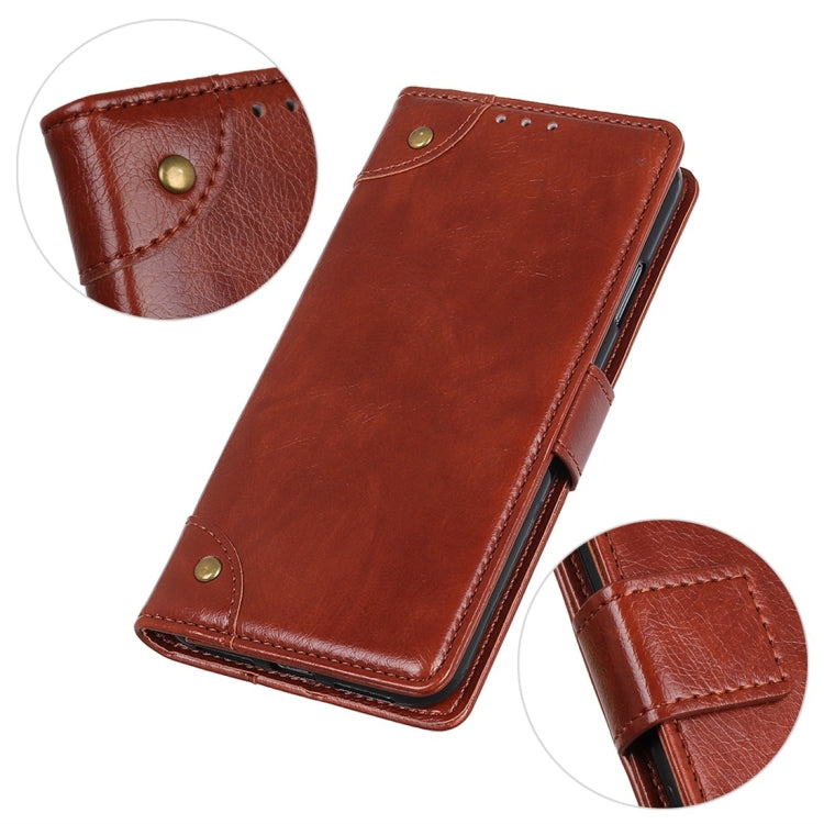 Copper Buckle Nappa Texture Horizontal Flip Leather Case with Holder & Card Slots & Wallet for ZTE Blade A5 (2019)