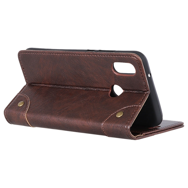 Copper Buckle Nappa Texture Horizontal Flip Leather Case with Holder & Card Slots & Wallet for ZTE Blade V10 Vita