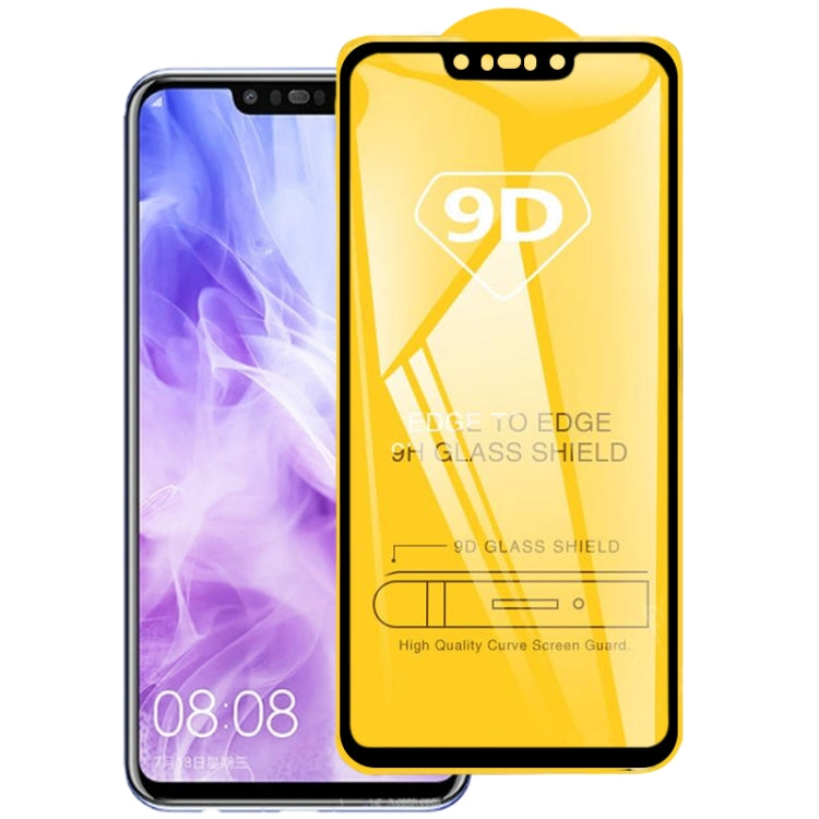 25 PCS 9D Full Glue Full Screen Tempered Glass Film For Huawei Nova 3i & 3