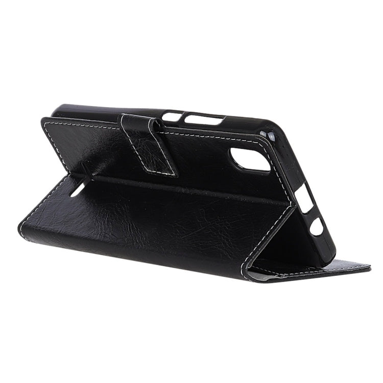 Retro Crazy Horse Texture Horizontal Flip Leather Case with Holder & Card Slots & Wallet & Photo Frame for Wiko Sunny4 Plus