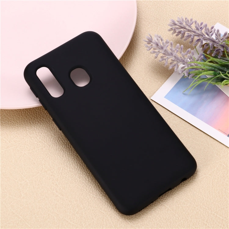 Solid Color Liquid Silicone Dropproof Full Coverage Protective Case for Galaxy A20 / A30