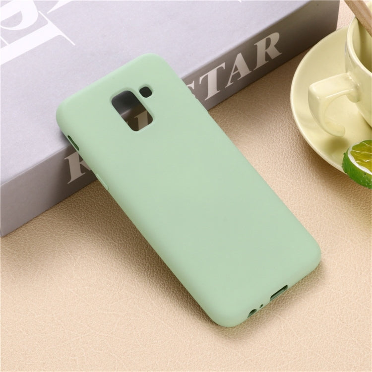 Solid Color Liquid Silicone Dropproof Full Coverage Protective Case for Galaxy J6 2018