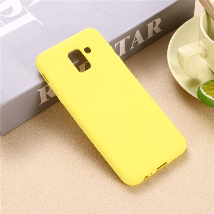 Solid Color Liquid Silicone Dropproof Full Coverage Protective Case for Galaxy J6 2018