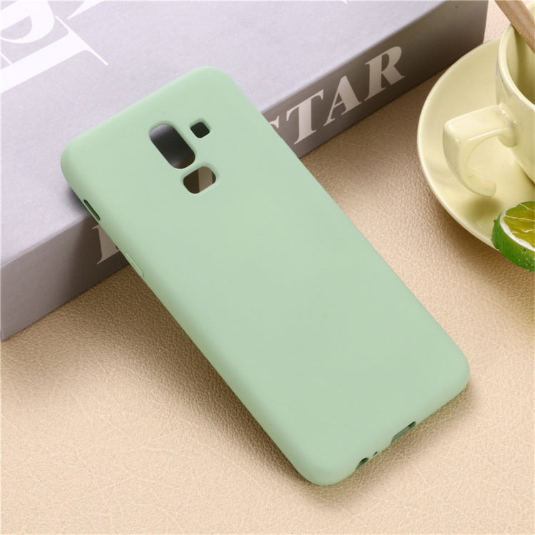 Solid Color Liquid Silicone Dropproof Full Coverage Protective Case for Galaxy J8 2018