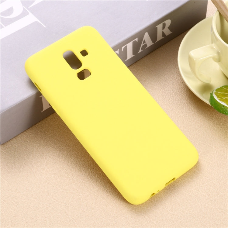 Solid Color Liquid Silicone Dropproof Full Coverage Protective Case for Galaxy J8 2018