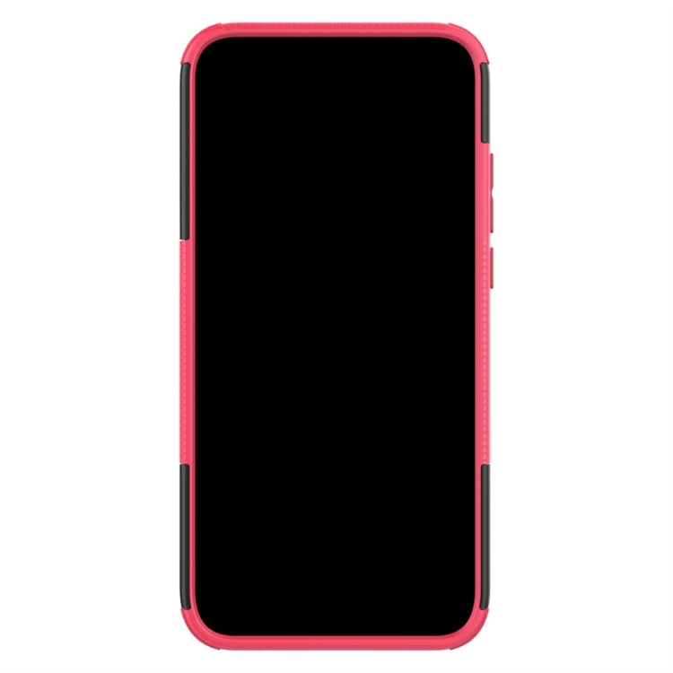 Tire Texture TPU+PC Shockproof Protective Case with Holder for Huawei P20 Lite 2019