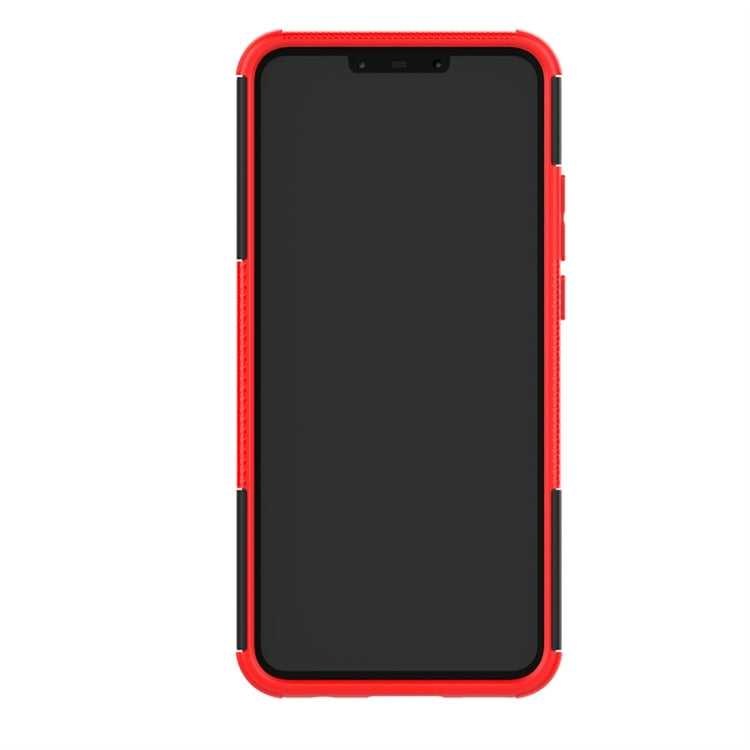 Tire Texture TPU+PC Shockproof Protective Case with Holder for Huawei Nova 3i