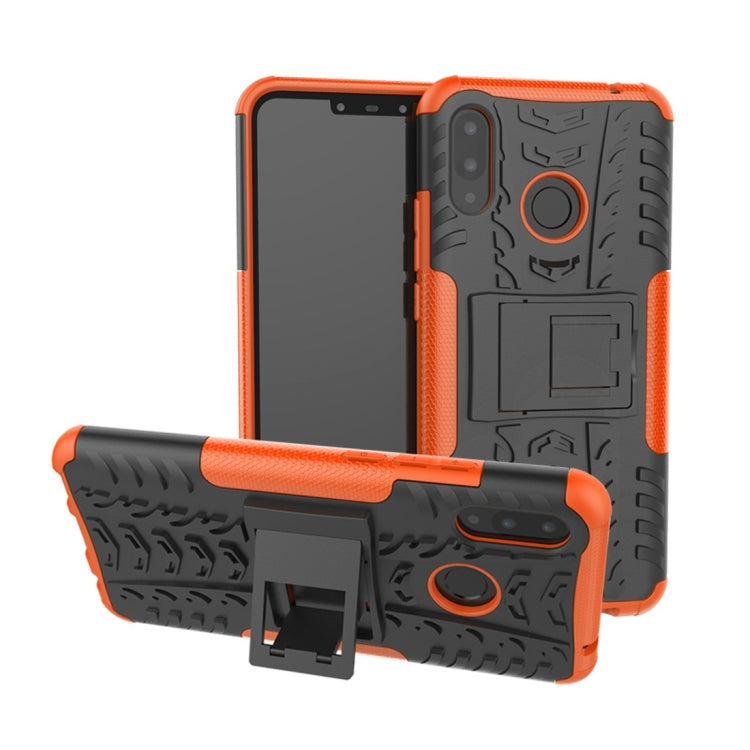 Tire Texture TPU+PC Shockproof Protective Case with Holder for Huawei Nova 3i