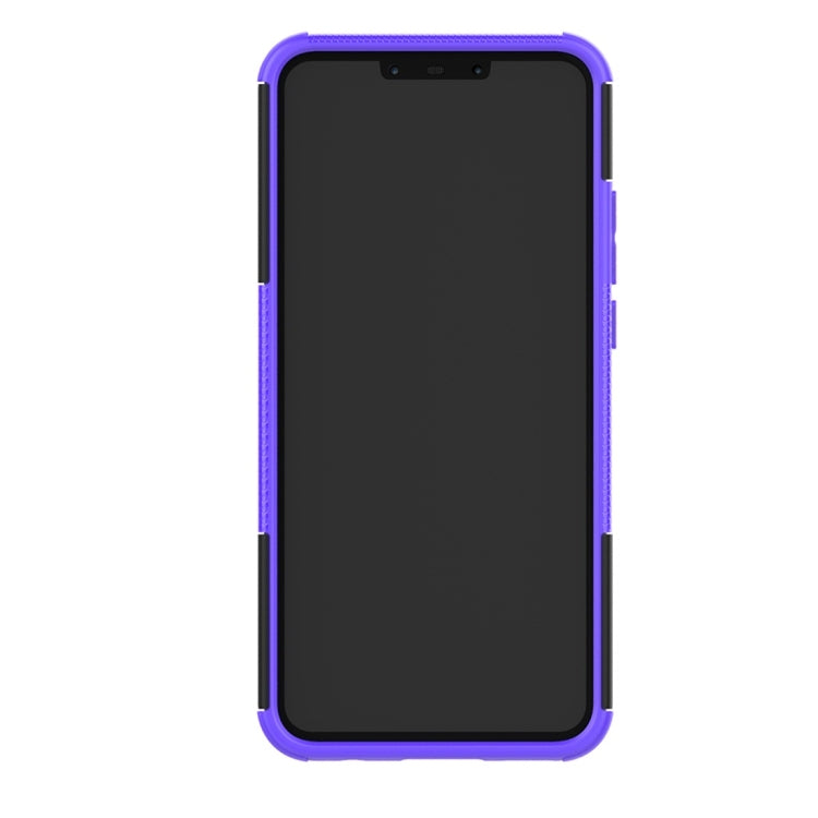 Tire Texture TPU+PC Shockproof Protective Case with Holder for Huawei Nova 3i
