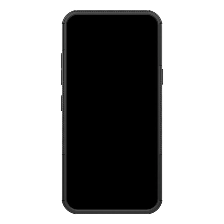 Tire Texture TPU+PC Shockproof Protective Case with Holder for LG Q60