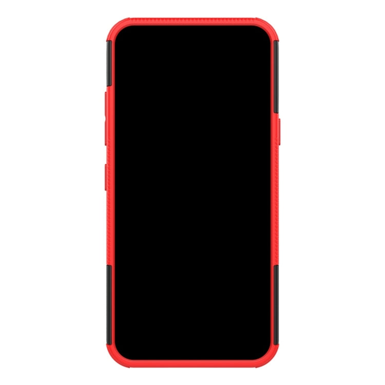 Tire Texture TPU+PC Shockproof Protective Case with Holder for LG Q60