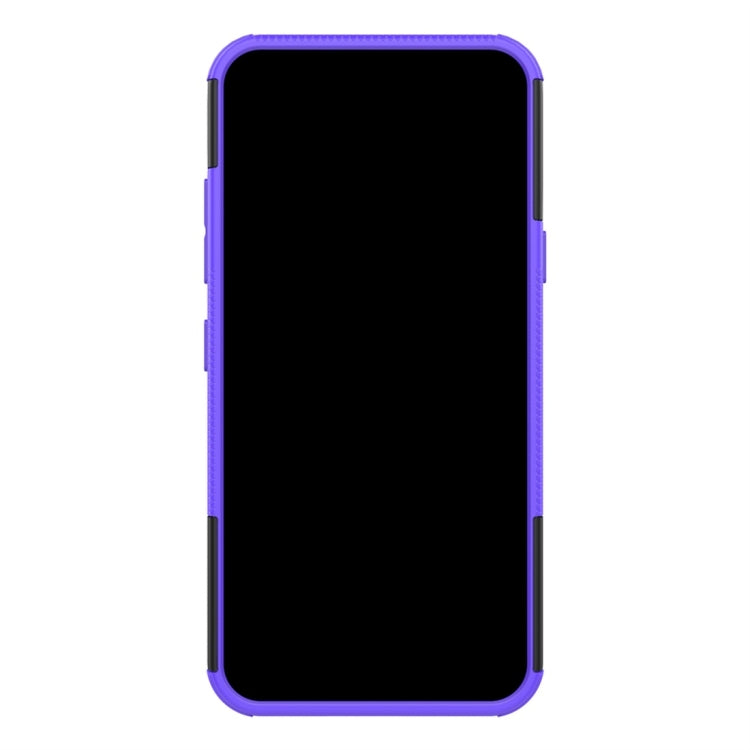 Tire Texture TPU+PC Shockproof Protective Case with Holder for LG Q60