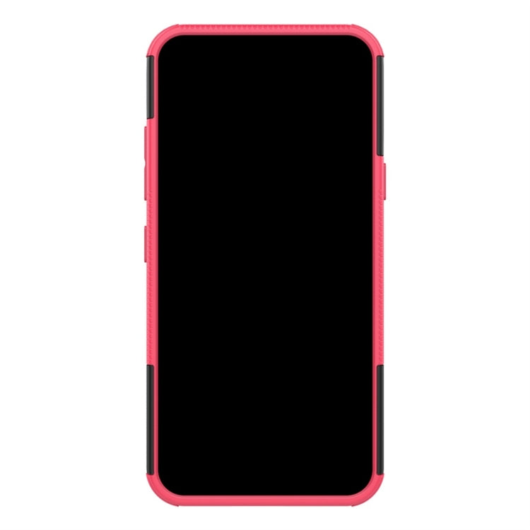 Tire Texture TPU+PC Shockproof Protective Case with Holder for LG Q60