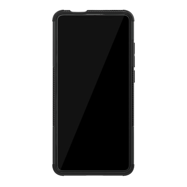 Tire Texture TPU+PC Shockproof Protective Case with Holder for Xiaomi Mi 9T / 9T Pro / Redmi K20 / K20 Pro