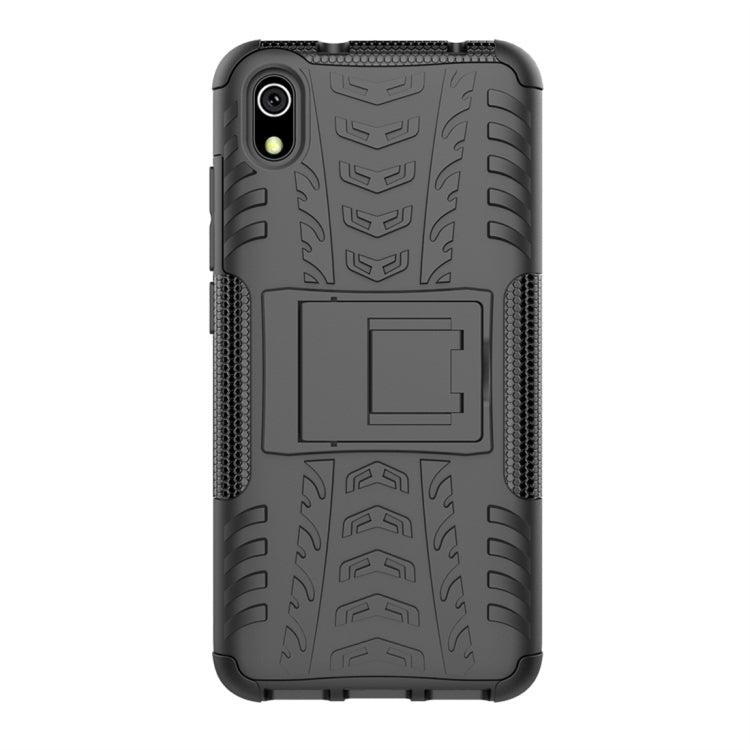 Tire Texture TPU+PC Shockproof Protective Case with Holder for Xiaomi Redmi 7A