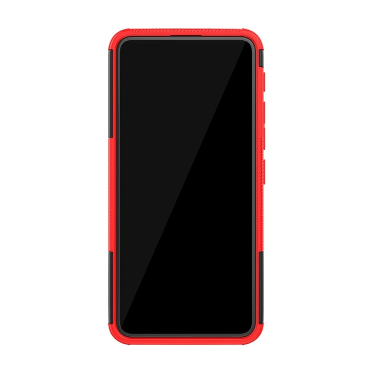 Tire Texture TPU+PC Shockproof Protective Case with Holder for Asus Zenfone 6 ZS630KL