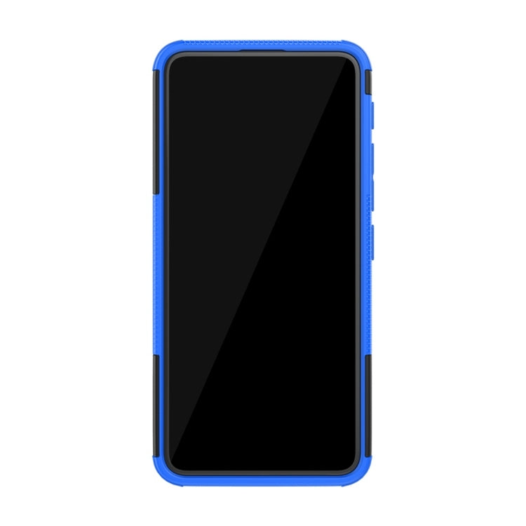 Tire Texture TPU+PC Shockproof Protective Case with Holder for Asus Zenfone 6 ZS630KL