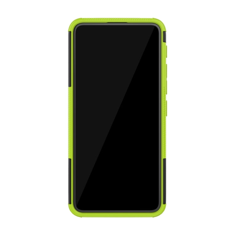 Tire Texture TPU+PC Shockproof Protective Case with Holder for Asus Zenfone 6 ZS630KL