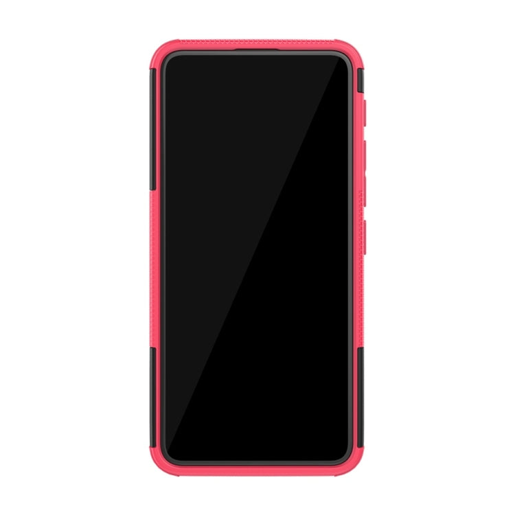 Tire Texture TPU+PC Shockproof Protective Case with Holder for Asus Zenfone 6 ZS630KL