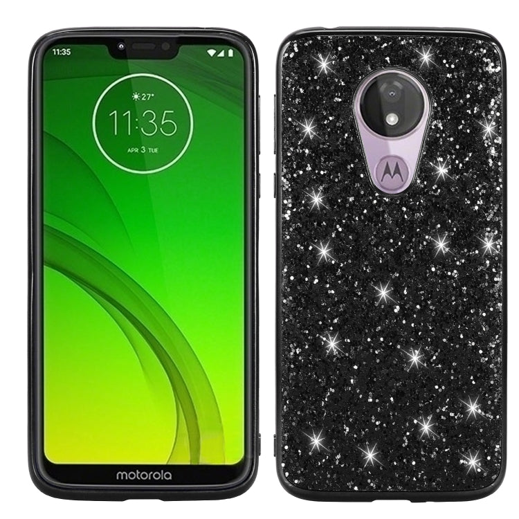 Plating Glittery Powder Shockproof TPU Case For Motorola Moto G7 Power