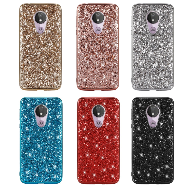 Plating Glittery Powder Shockproof TPU Case For Motorola Moto G7 Play