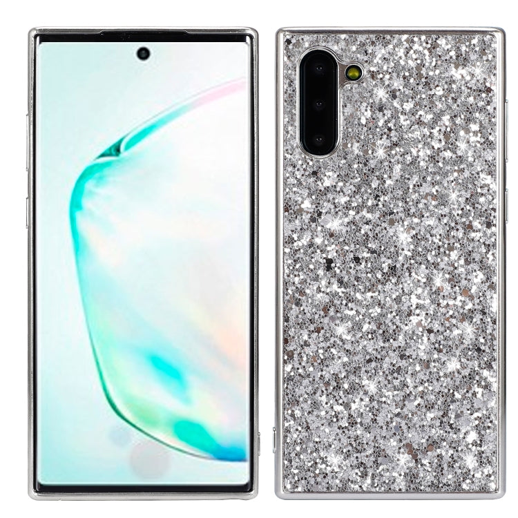 Plating Glittery Powder Shockproof TPU Case For Galaxy Note 10