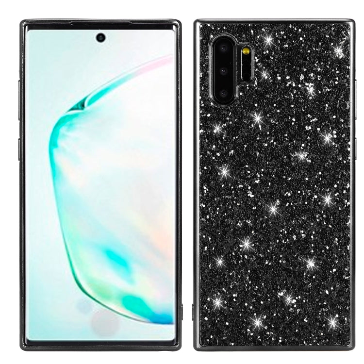 Plating Glittery Powder Shockproof TPU Case For Galaxy Note 10+