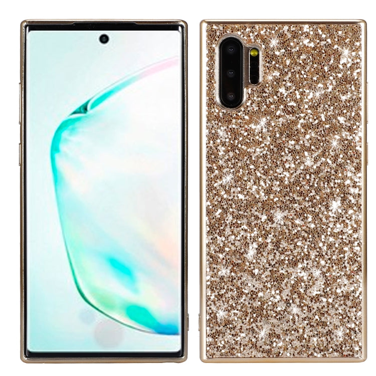 Plating Glittery Powder Shockproof TPU Case For Galaxy Note 10+