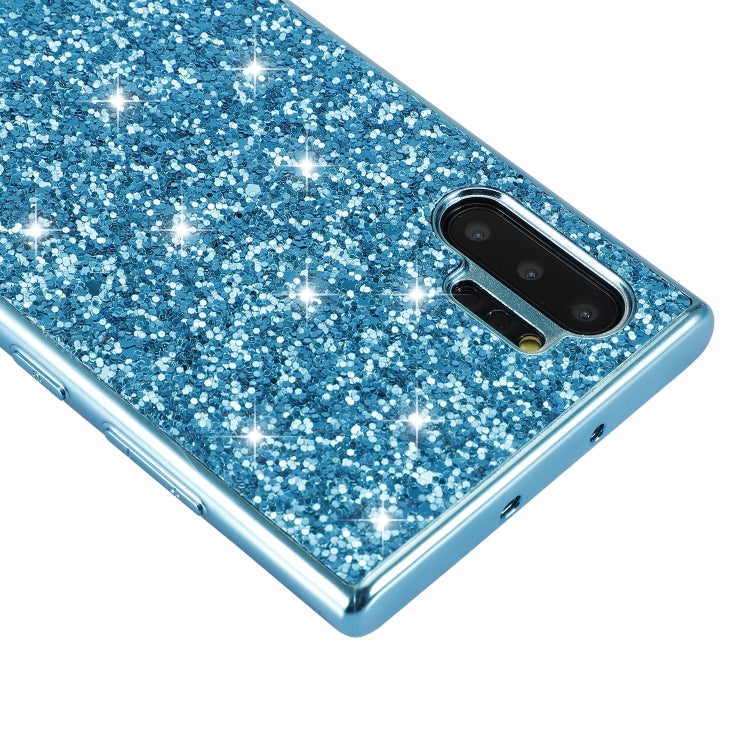 Plating Glittery Powder Shockproof TPU Case For Galaxy Note 10+