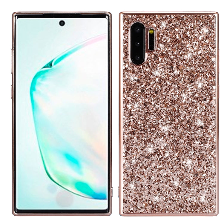 Plating Glittery Powder Shockproof TPU Case For Galaxy Note 10+