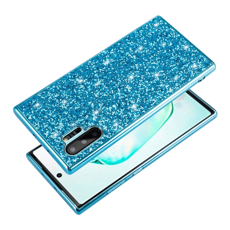 Plating Glittery Powder Shockproof TPU Case For Galaxy Note 10+