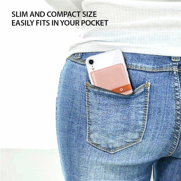 Mobile Phone Universal With Retro Thin Button Pure Color Leather Card Slot & Wallet & Holder & Photo Frame