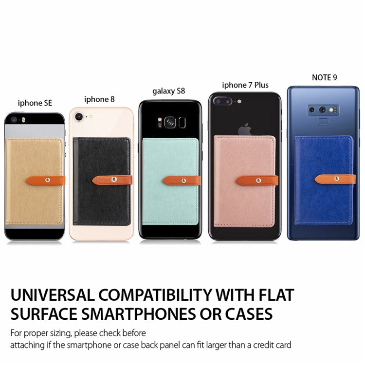 Mobile Phone Universal With Retro Thin Button Pure Color Leather Card Slot & Wallet & Holder & Photo Frame