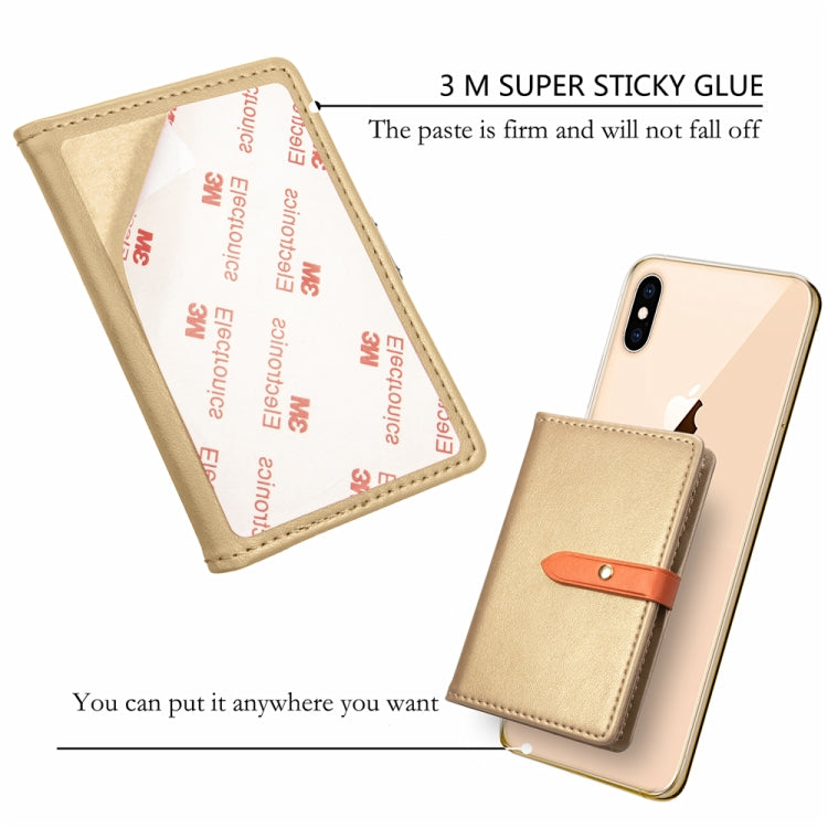 Mobile Phone Universal With Retro Thin Button Pure Color Leather Card Slot & Wallet & Holder & Photo Frame