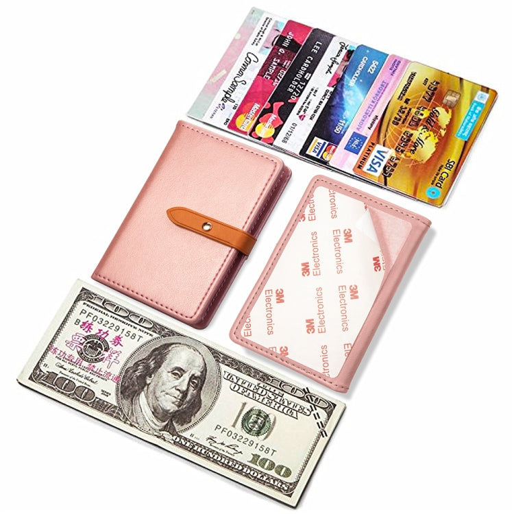 Mobile Phone Universal With Retro Thin Button Pure Color Leather Card Slot & Wallet & Holder & Photo Frame