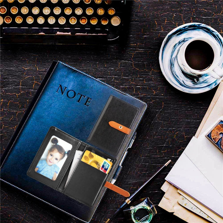 Mobile Phone Universal With Retro Thin Button Pure Color Leather Card Slot & Wallet & Holder & Photo Frame