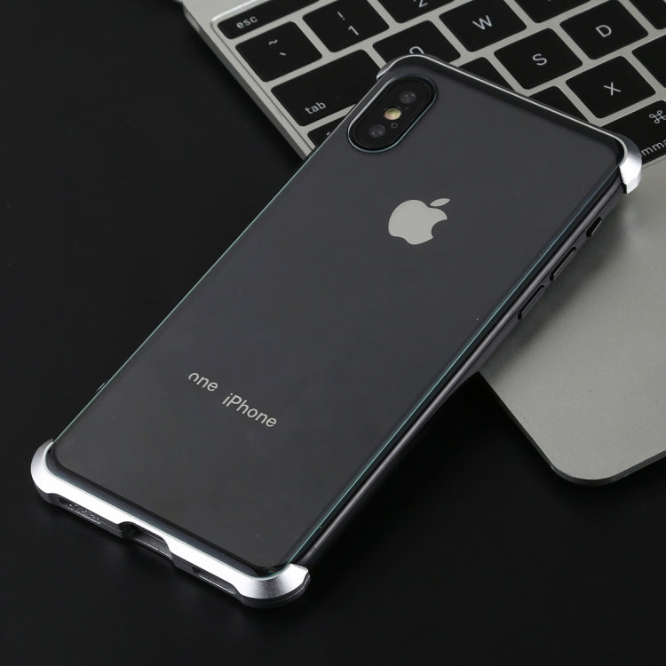 For iPhone XR Ultra-Thin Angular Frame Magnetic Absorption Double-Sided Tempered Glass Shell