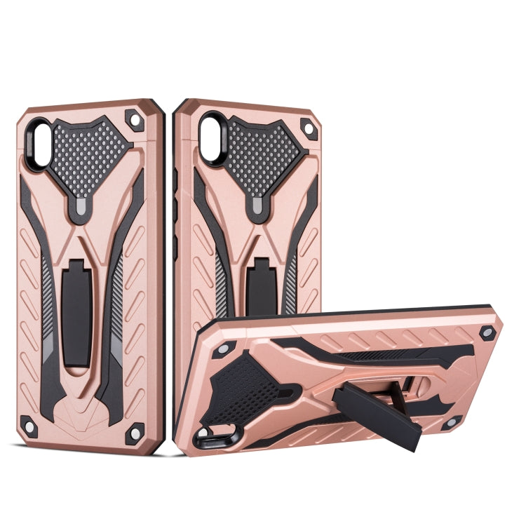 Shockproof TPU + PC Protective Case with Holder For Vivo Y91