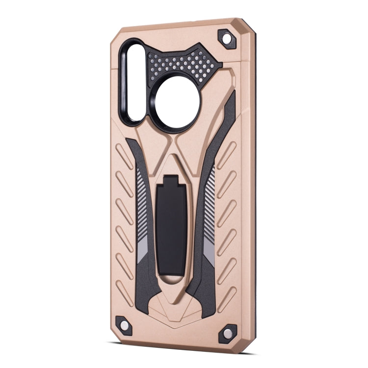 Shockproof TPU + PC Protective Case with Holder For Huawei Nova 4