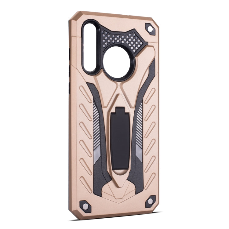 Shockproof TPU + PC Protective Case with Holder For Huawei Nova 4
