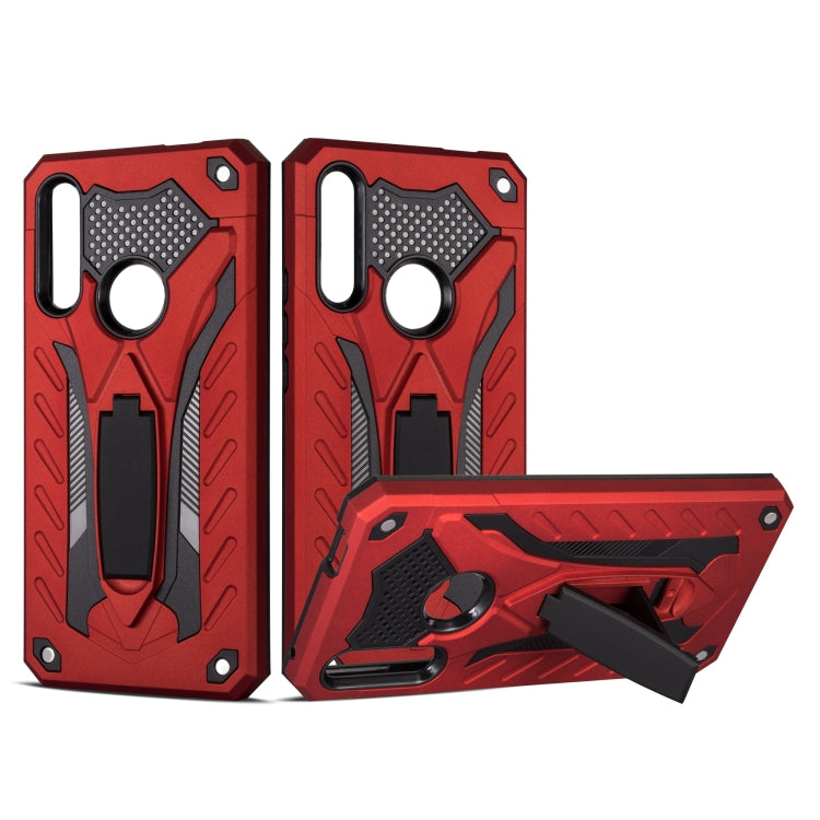 Shockproof TPU + PC Protective Case with Holder For Huawei Y9 Prime (2019)