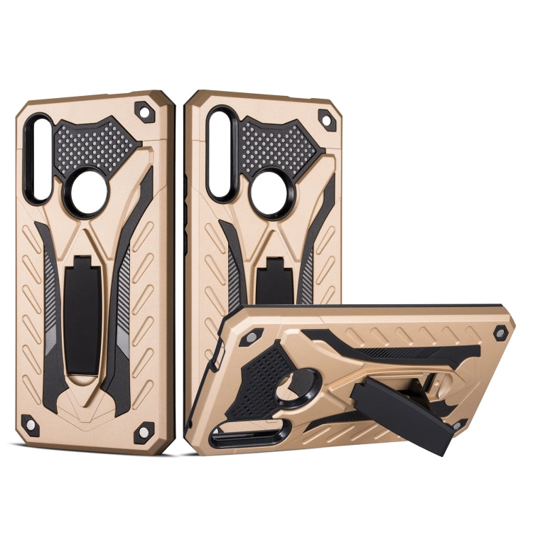 Shockproof TPU + PC Protective Case with Holder For Huawei Y9 Prime (2019)